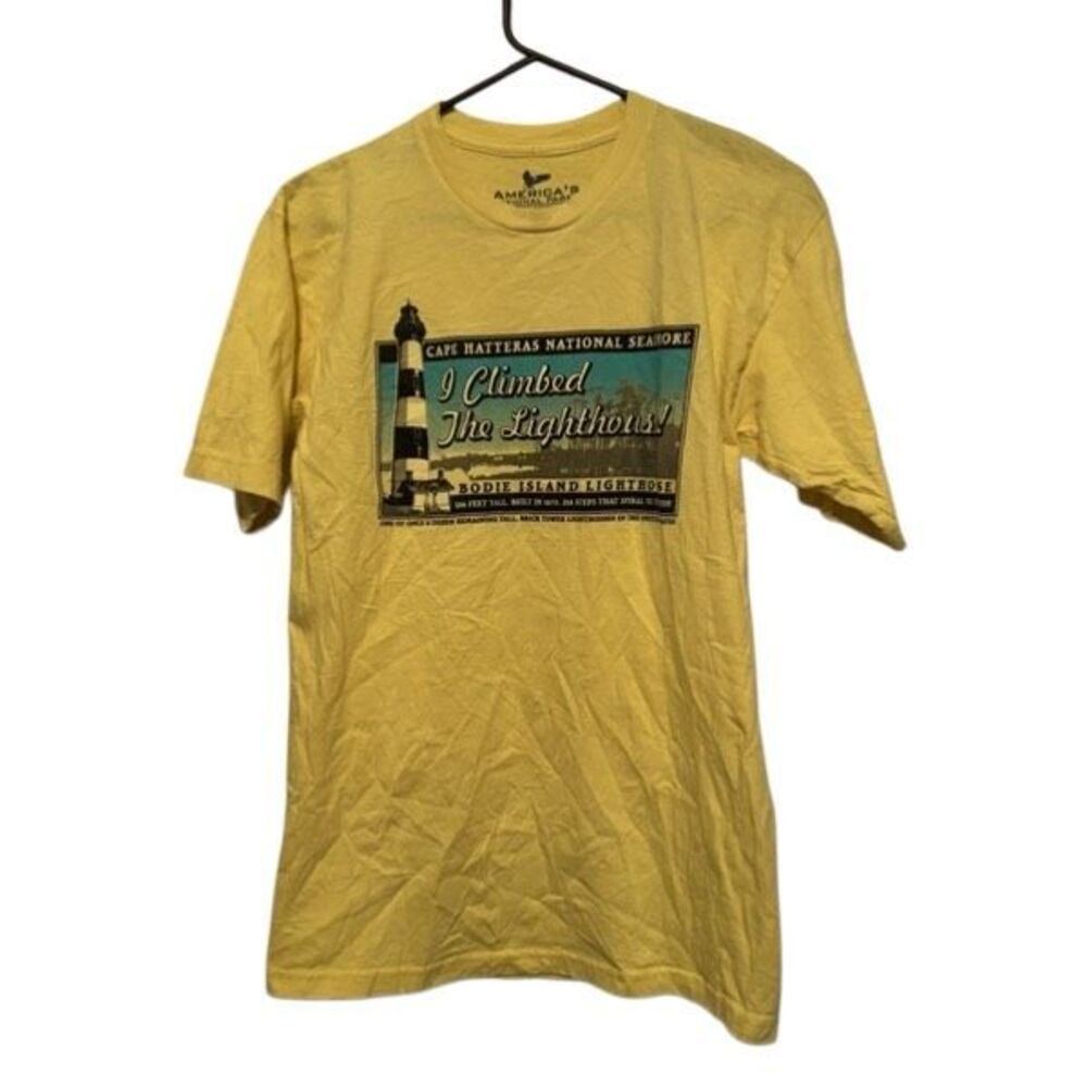 I Climbed The Lighthouse Bodie Island Lighthouse Size Men’s Medium T-Shirt